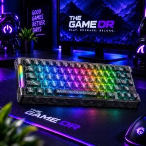 ATTACK SHARK X87 ULTRA Mechanical Gaming Keyboard Forged Carbon - The Game DR